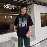 Ss spring/summer digital waterfall print t-shirt