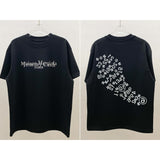 Digital note crew neck t-shirt - logo print reflective detail short sleeve men's