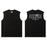 Real shot of pure cotton double yarn weight round neck sleeveless men's vest