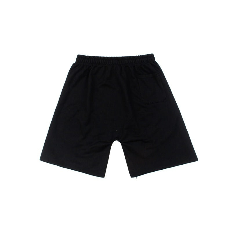 Hip-hop shorts american high street foam letter shorts casualloose sweatpants terry beach shorts