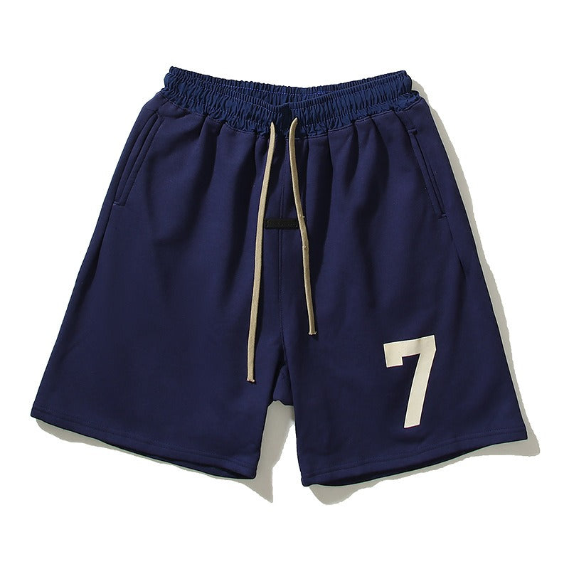 Hip-hop shorts american high street flocked letterloosecasual sweatpants half lengthshorts