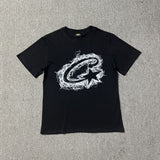 Wholesale foreign trade corteiz devil's island letter logo print short sleeve fog high street couple oversized t-shirt