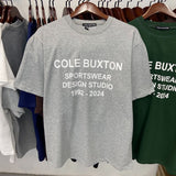 American cole buxton short sleeve men's couple ins high street spring summer loose t-shirt women's cb