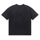 MAJESTIK T Shirts We Are Friends Garment Dyed Printing Crop Tee Hot Diamond