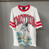 Wholesale american streetwear mixed emotion hotfix rhinestone print short sleeve t-shirt, hoodie, sweatpants, and jacket set