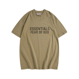 Fog season 8 essentials flocked print couple's relaxed fit crew neck short sleeve t-shirt