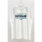 Digital direct printing process pure cotton double yarn youth round neck short-sleeved t