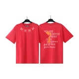 Cross-border pa spray-painted letter short-sleeved palm tree fog high street graffiti logo t
