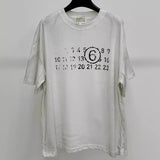 Distressed digital print cotton short-sleeve t-shirt