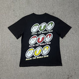 Wholesale foreign trade corteiz devil's island letter logo print short sleeve fog high street couple oversized t-shirt