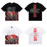 wholesale american trend mixed emotion alien octopus hot diamond angel short-sleeved couple full print