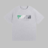 Cross-border trade trapstar rainbow letter gradient towel embroidery short sleeve t-shirt & fog high street shorts set