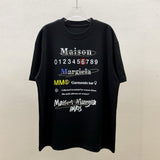 Real shot of round neck worsted pure cotton weight t-shirt casual short sleeves