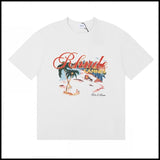 American trend rhu marlboro high definition printing de casual round neck short sleeve t-shirt export wholesale