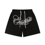 Wholesale american streetwear mixed emotion hotfix rhinestone print short sleeve t-shirt, hoodie, sweatpants, and jacket set