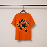Spder hip hop singer youngthug foam letter couple short-sleeved t-shirt full of diamonds shorts