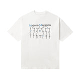 Clock digital print cartoon 100% cotton short sleeve t-shirt