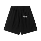 Men's 100% cotton straight-leg relaxed fit shorts - summer five-pocket casual athletic shorts