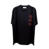 Digital direct printing process red logo large size short-sleeved t-shirt