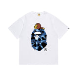 B@pe tshirtsssummer ape head little monkey camouflage short-sleeved round neck t-shirt
