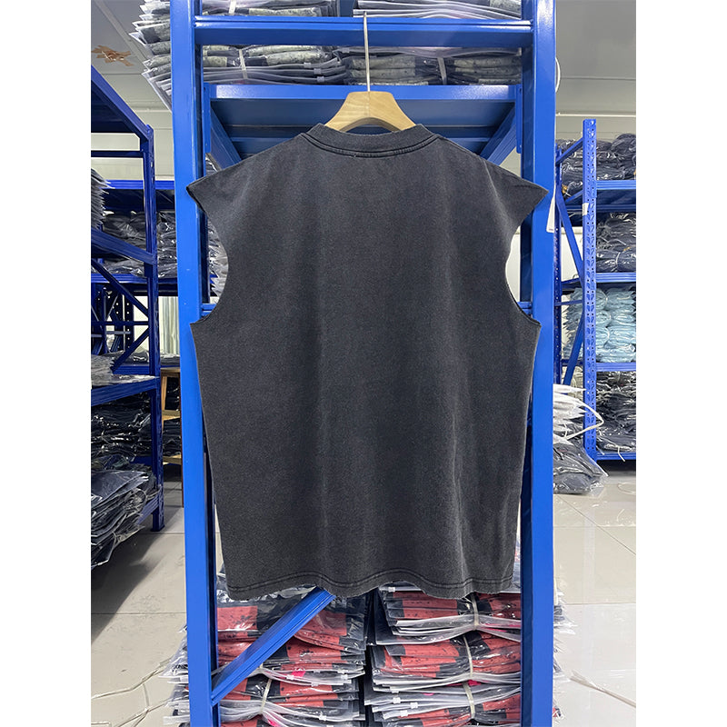 Vintage Wash Sleeveless Tank Top