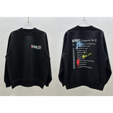 Autumn long-sleeve letter print crewneck heavyweight sweatshirt