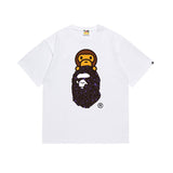 B@pe tshirtsssummer ape head little monkey camouflage short-sleeved round neck t-shirt