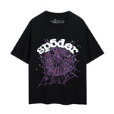 Spder hip hop singer young thug foam letter couple t-shirt pink short