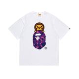 B@pe tshirtsssummer ape head little monkey camouflage short-sleeved round neck t-shirt