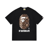B@pe tshirtsssummer ape head little monkey camouflage short-sleeved round neck t-shirt