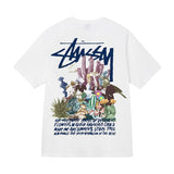 Three-label short-sleeve summer men's relaxed fit high-quality t-shirt