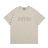 Fog season 8 essentials flocked print couple's relaxed fit crew neck short sleeve t-shirt