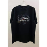 Digital direct printing hand-painted craft round neck t-shirt