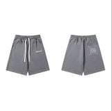Summerpure cotton digital printing loose drawstring shorts