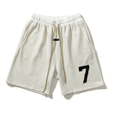 Hip-hop shorts american high street flocked letterloosecasual sweatpants half lengthshorts
