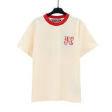 Correct version of pa beheaded bear short sleeves palm tree high street bat sleeves big logo letter on the back