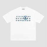 Overseas edition blue crystal digital print 100% cotton short-sleeve t-shirt