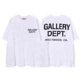 Export american retrog@llery short-sleeved t-shirt boys ins high street loose couple half-sleeved women d