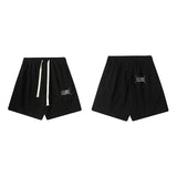 Men's 100% cotton straight-leg relaxed fit shorts - summer five-pocket casual athletic shorts