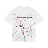 Creative graffiti digital hd print fashion short sleeve t-shirt