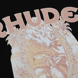 Rhude T Shirts Printed Cotton Casual Short Sleeve Men and Women