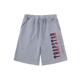 Cross-border trade trapstar rainbow letter gradient towel embroidery short sleeve t-shirt & fog high street shorts set
