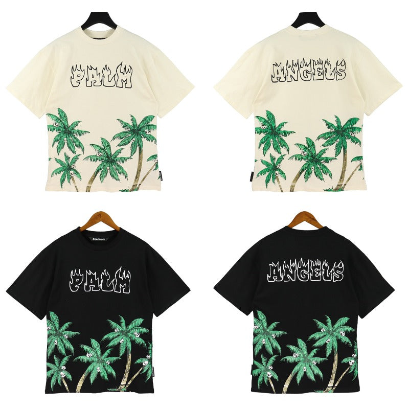 pa severed bear palm coconut tree flame shark couple outfit loose