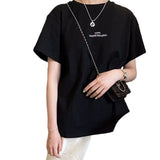 Gram weight double yarn pure cottonletterprinting t-shirt short sleeve
