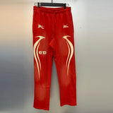 H-star series] fog high street retro women's head washed and distressed couple t-shirt shorts sweatshirt pants