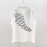 Digital note crew neck t-shirt - logo print reflective detail short sleeve men's
