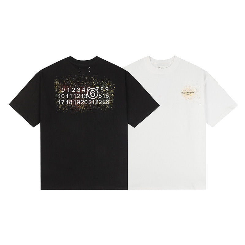 Summer letter print oversized korean style short sleeve t-shirt