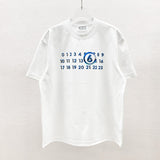 Overseas edition blue crystal digital print 100% cotton short-sleeve t-shirt