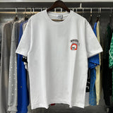 Rhude T Shirts Flame Death Knight Skull Print Cotton Casual Short Sleeve Men and Women