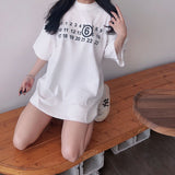 Summer digital print graphic tee - trendy casual short sleeve t-shirt